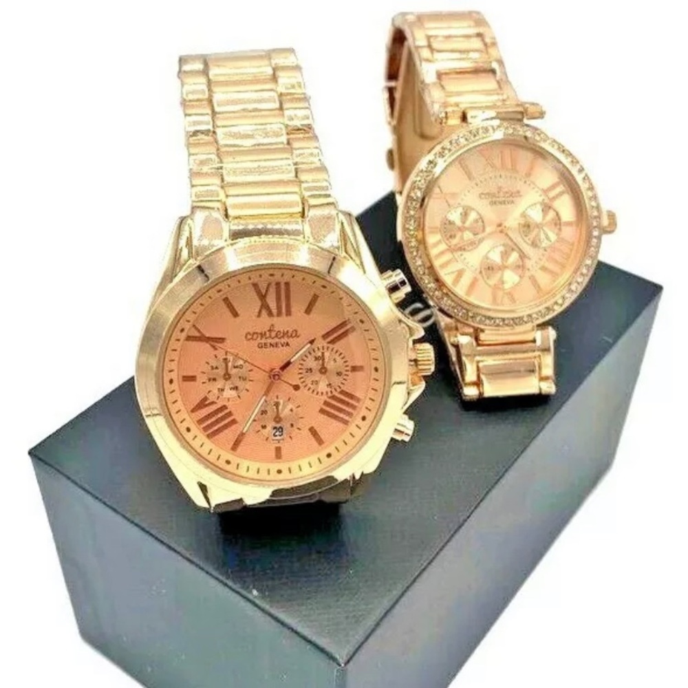Contena Geneva Rose Gold Watches Stainless Steel